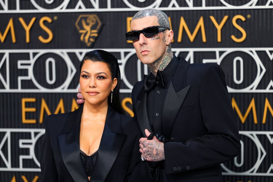 Kourtney Kardashian Attends 2023 Emmys to Support Husband Travis Barker