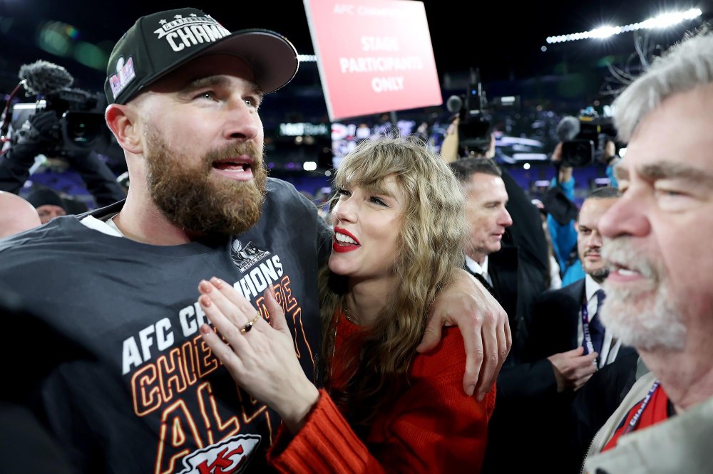 Taylor Swift Seemingly Tells Travis Kelce ‘I Love You’ After AFC Championship Win