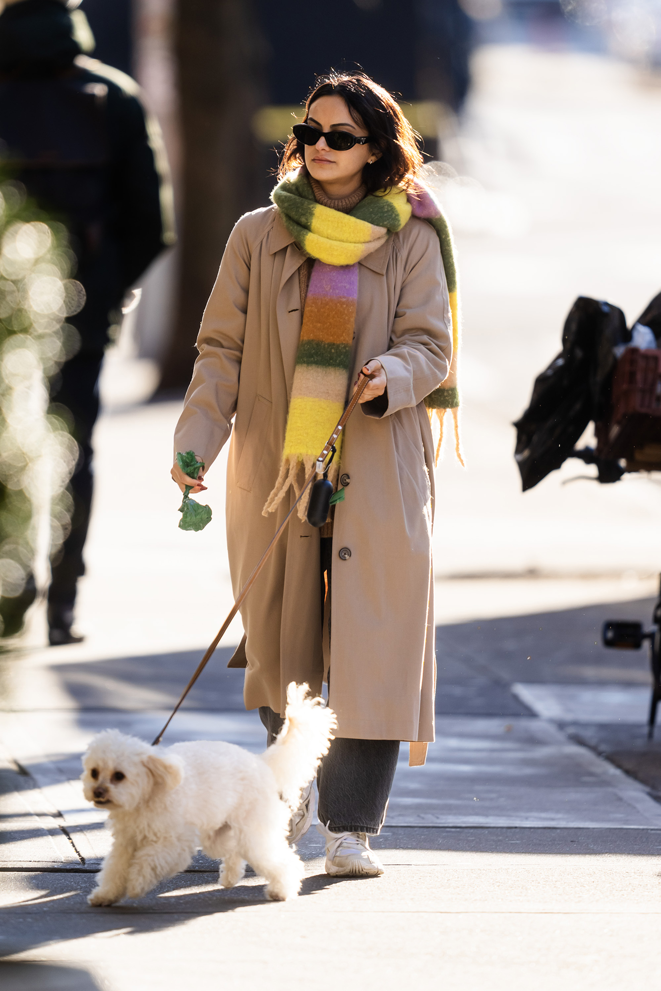 Camila Mendes in the East Village on January 2, 2024.