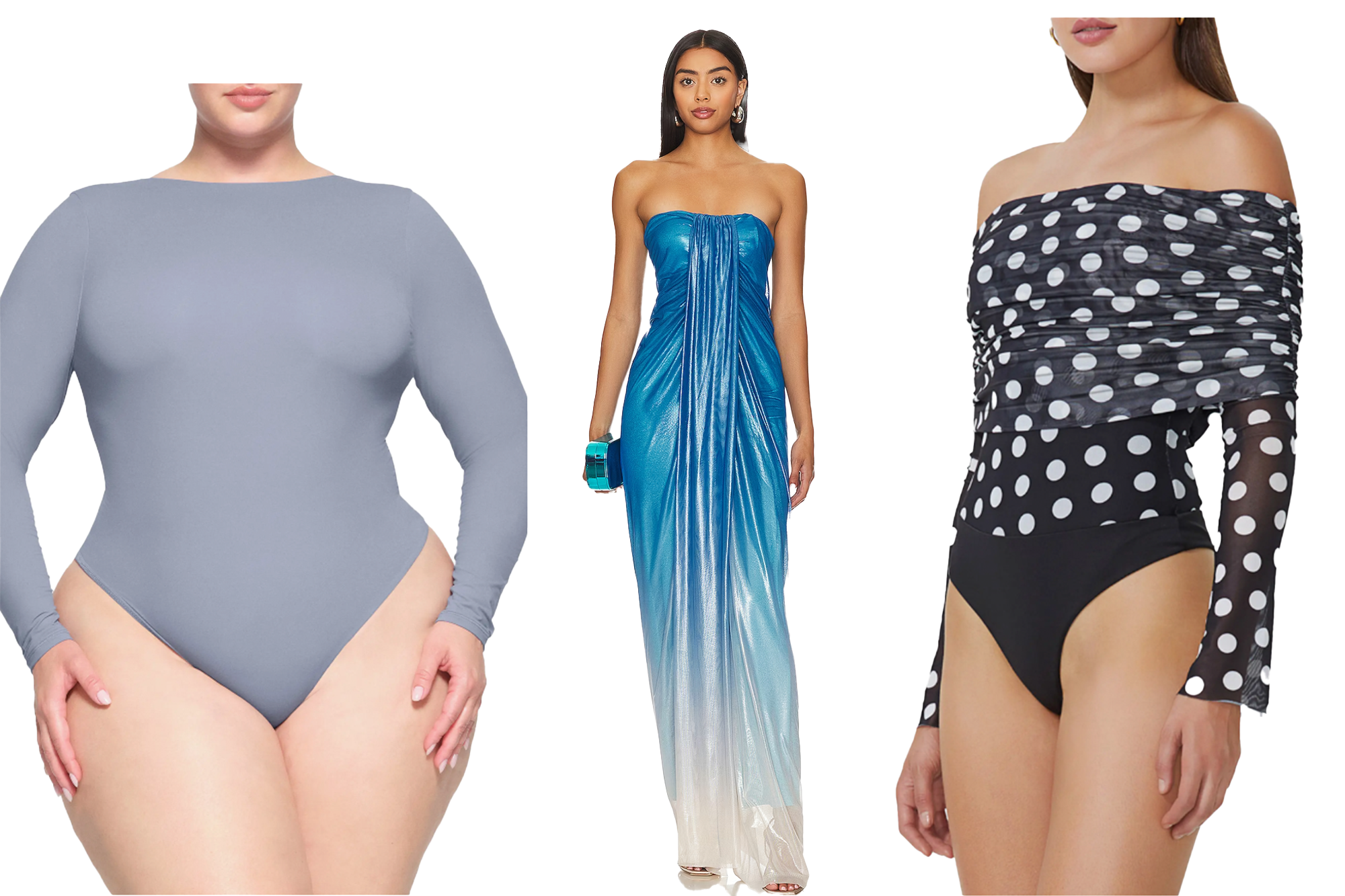 chic dresses and bodysuits