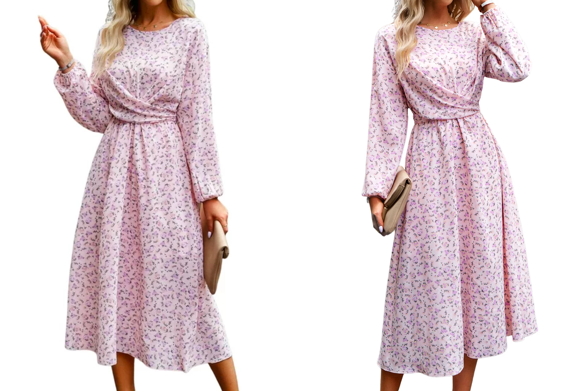 Hanerdun Floral Belted Dress