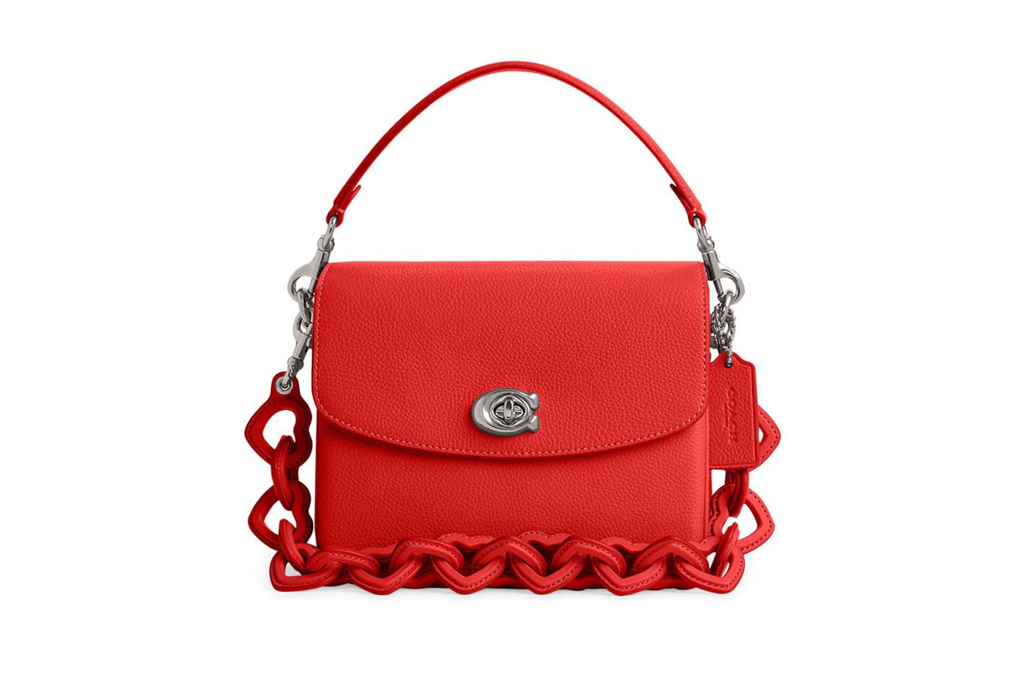 red heart purse