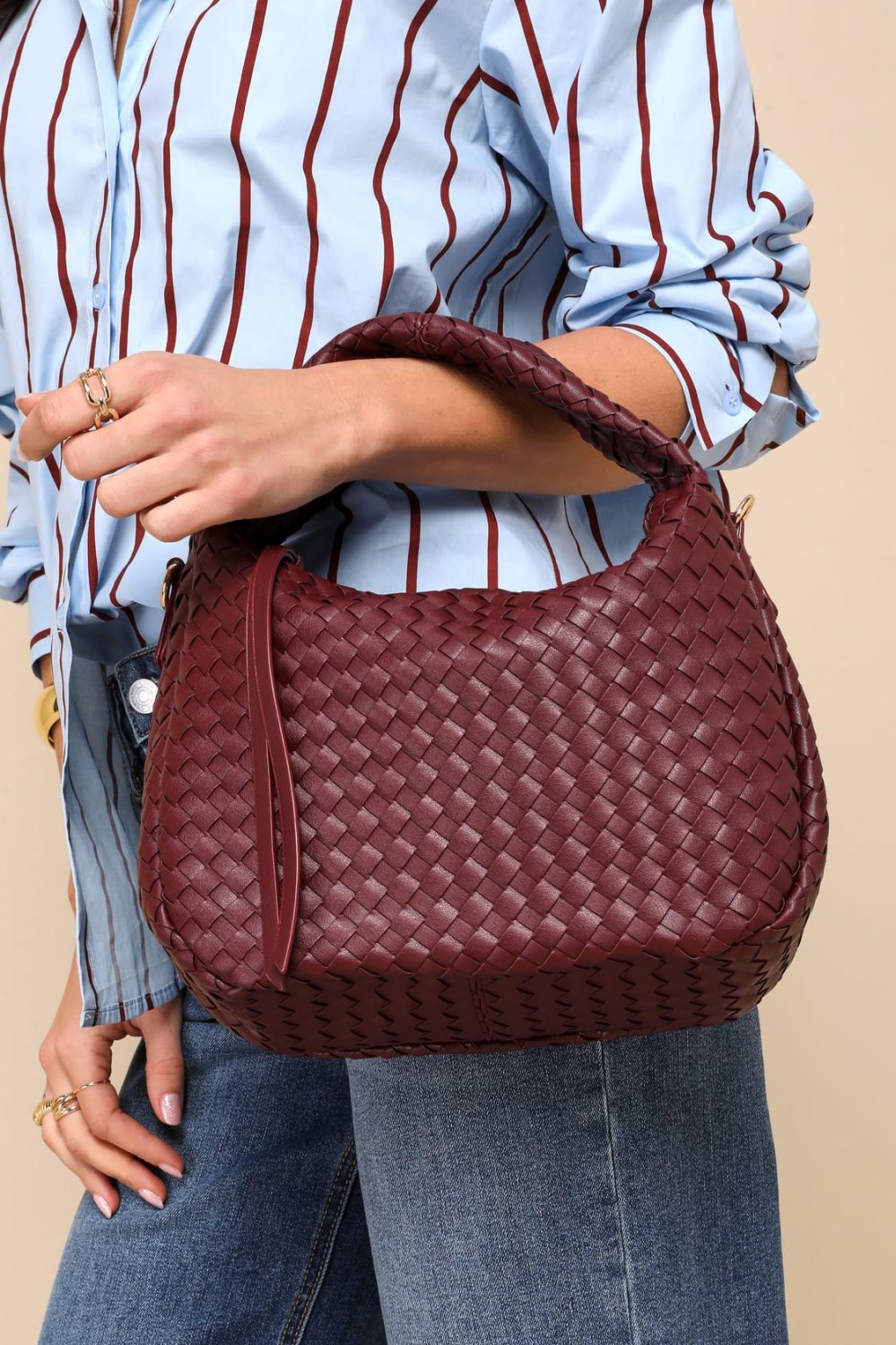 burgundy bag