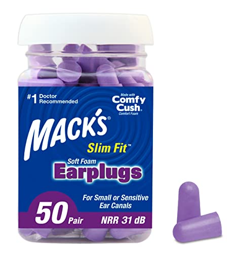 Best Foam Earplugs for Small Ears: Mack’s Slim Fit Soft Foam Earplugs
