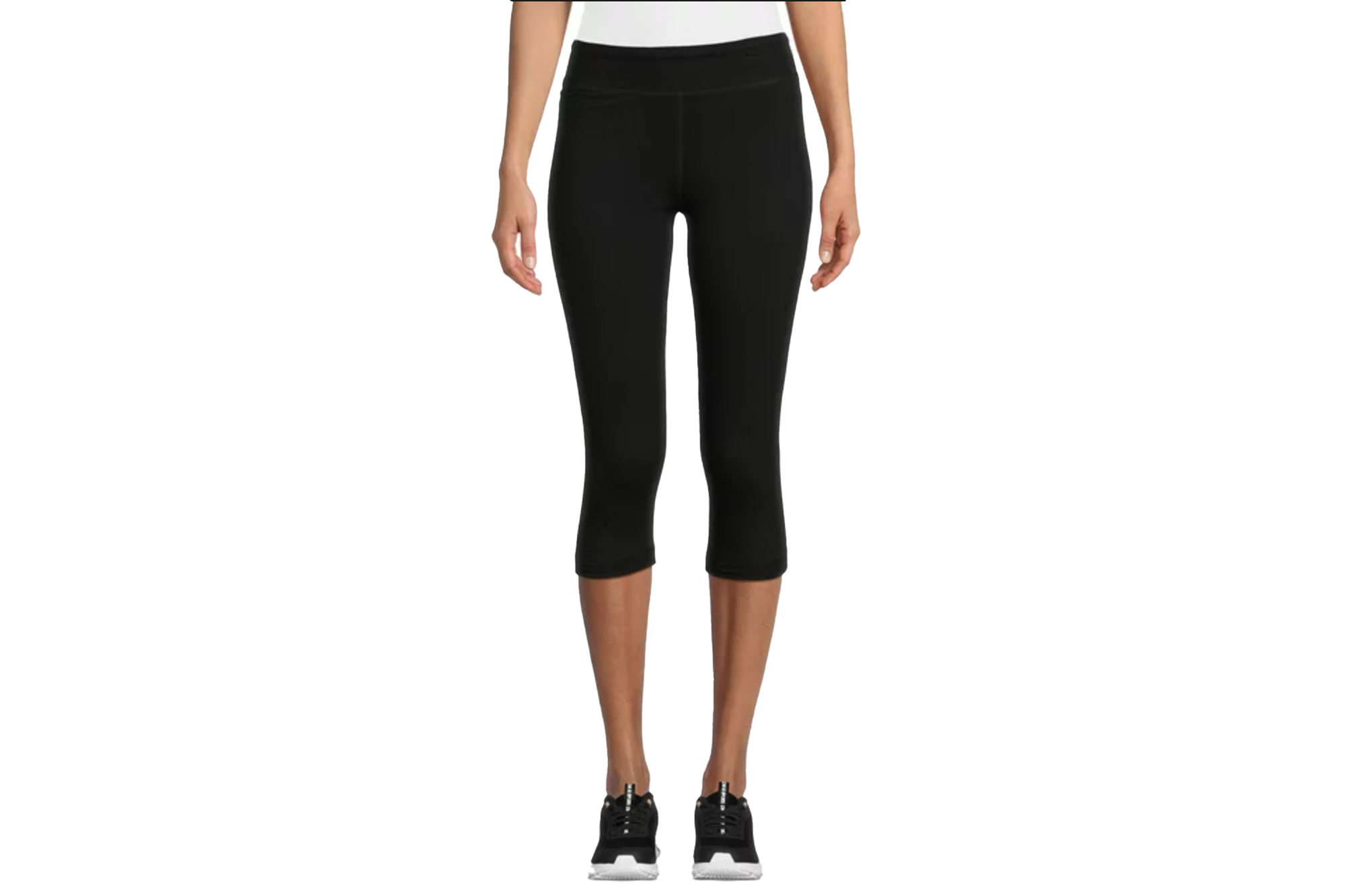 Athletic Works Women's Mid Rise Slim-Leg Capri Leggings