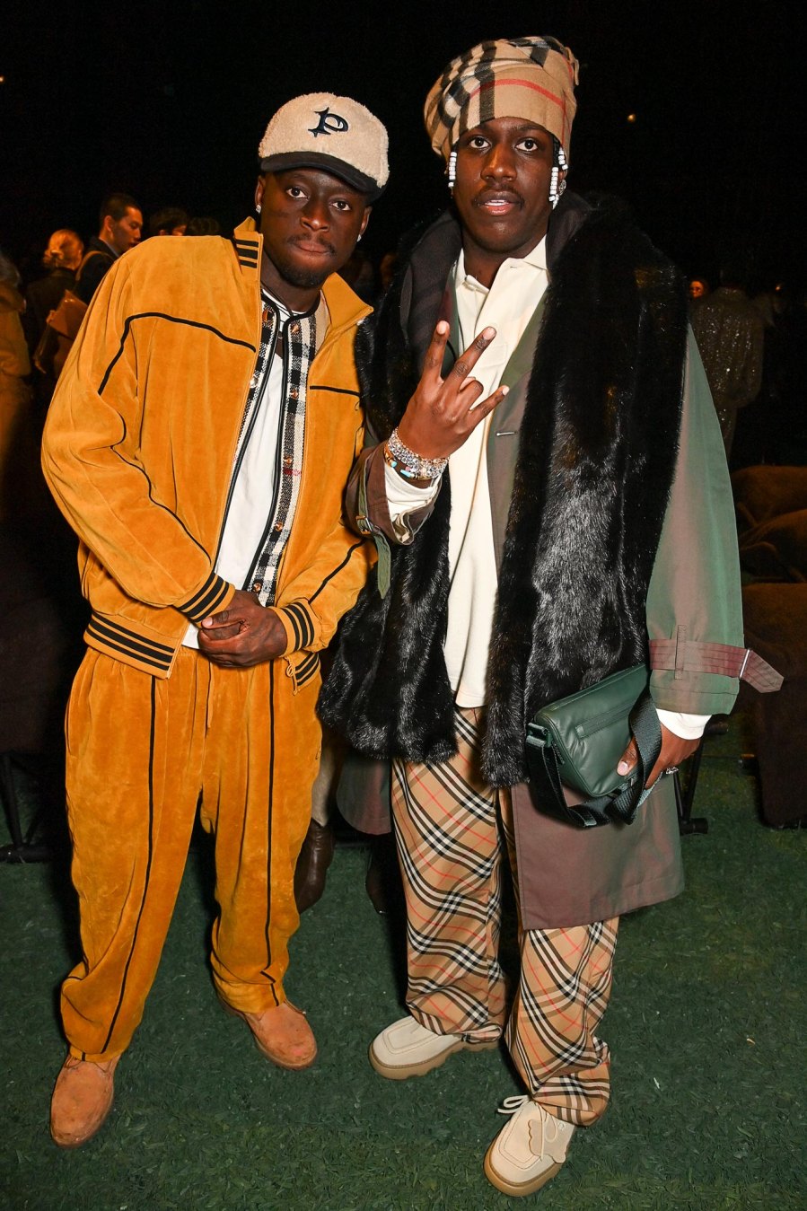 Celebs at Burberry Show 672 Slawn aka Olaolu Slawn and Lil Yachty