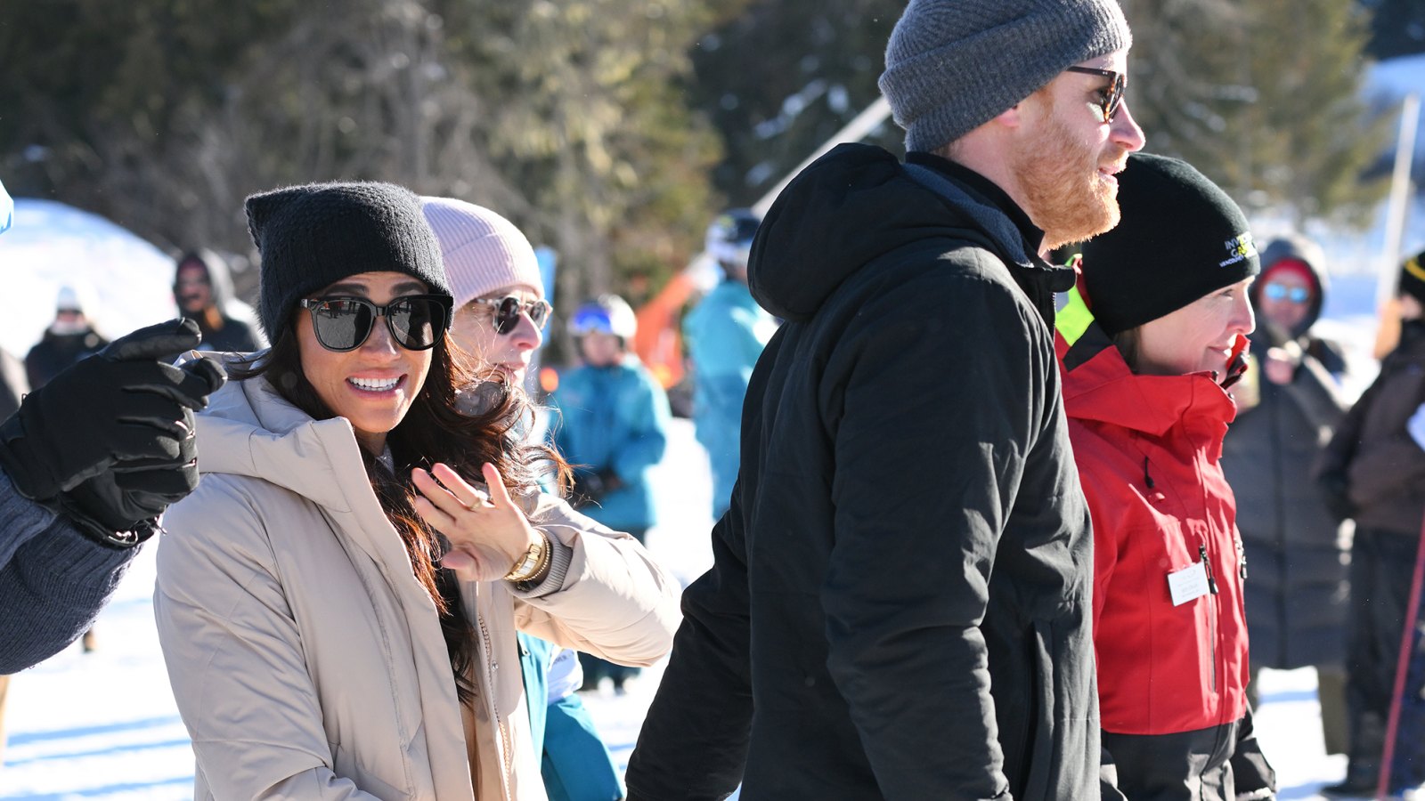 Prince Harry, Duke of Sussex and Meghan, Duchess of Sussex attend the Invictus Games One Year To Go Event on February 14, 2024 in Whistler, Canada. (Photo by Karwai Tang/WireImage)