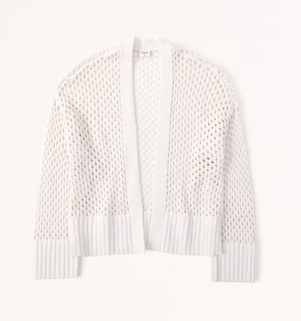 Abercrombie Mesh Stitch Non-Closure Cardigan