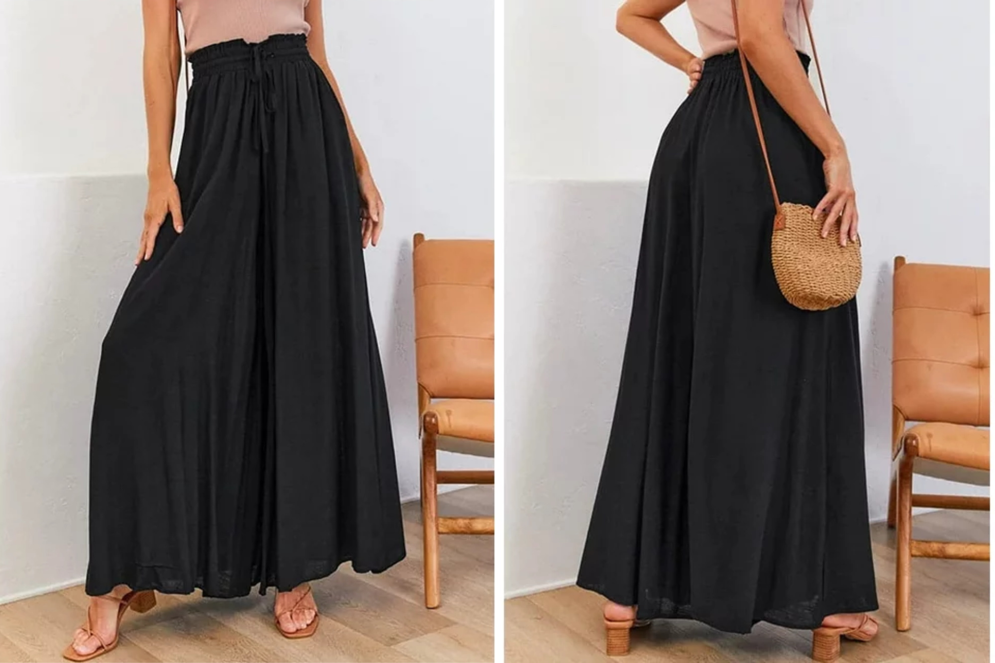 Somer Wide Leg Palazzo Pants