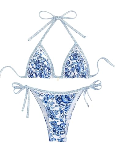 Byfinecany Floral Print Bathing Suit