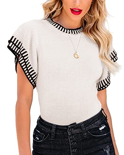Saodimallsu Women&rsquo;s Short Sleeve Sweater