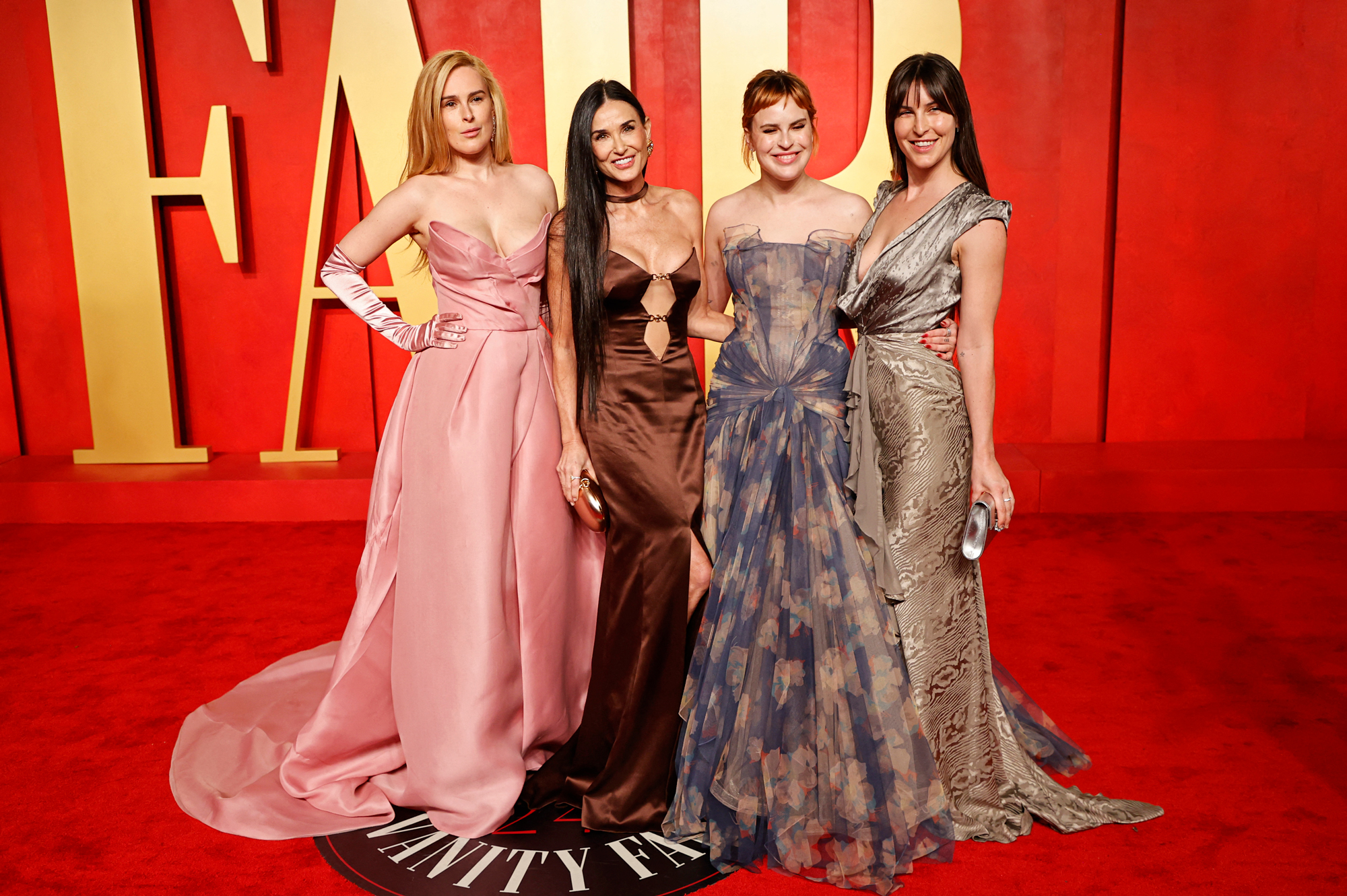 Demi Moore Appears With Daughters 2024 Oscars