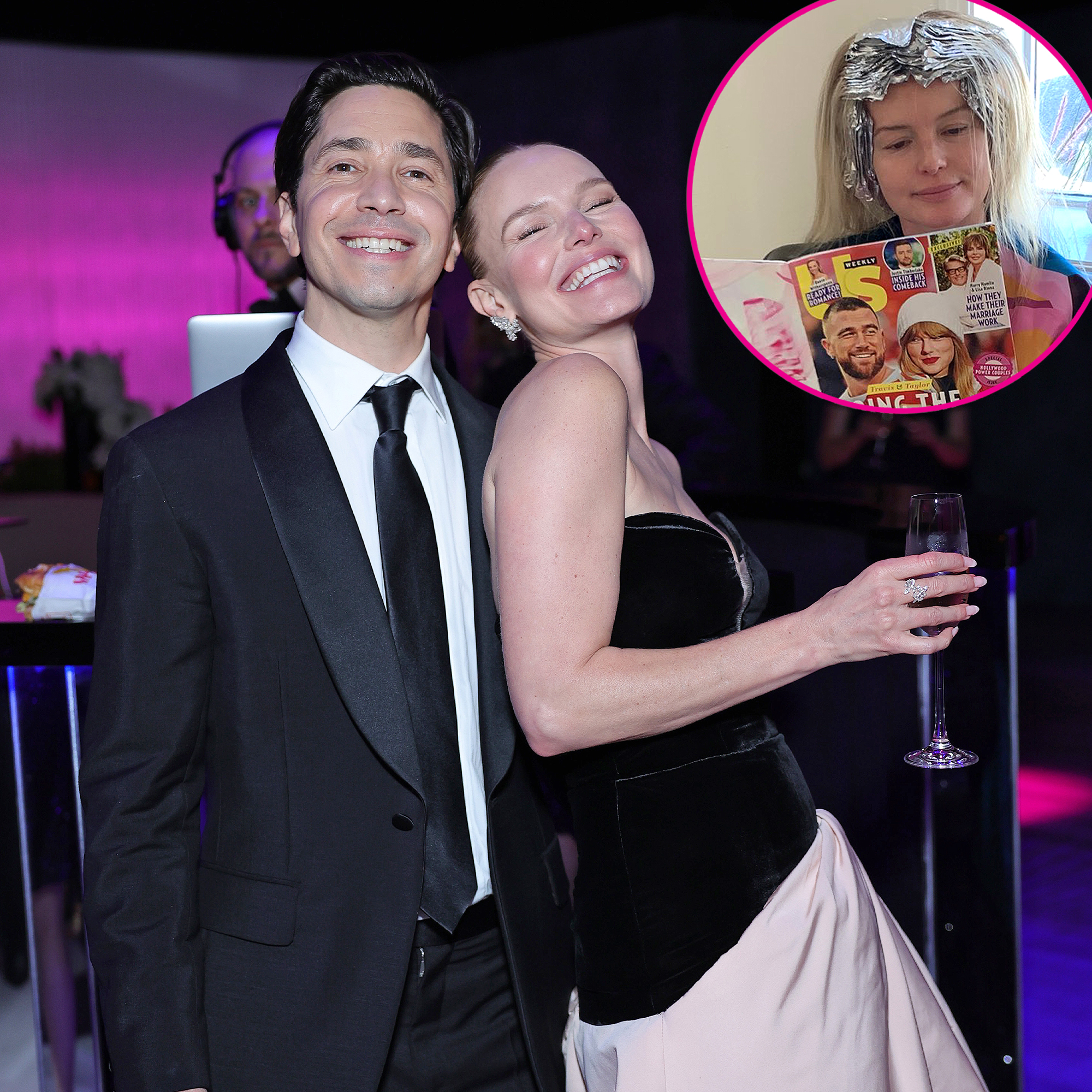 Justin Long Shows Kate Bosworth Reading Us Weekly
