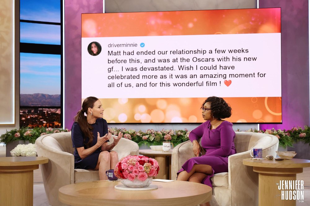 Minnie Driver Shares Advice for 25-Year-Old Self After Matt Damon Split 3 Jennifer Hudson Show