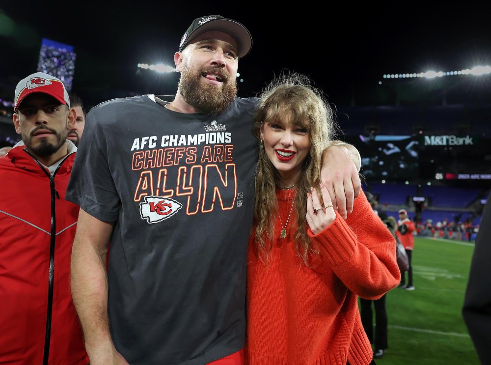 Travis Kelce Sports Taylor Swift Themed Friendship Bracelets as Jason Kelce Announces Retirement