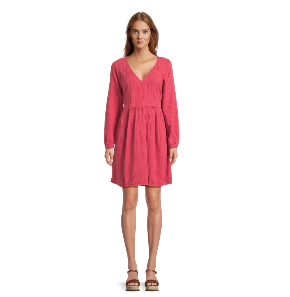 Time and Tru Women’s Mini Wrap Dress