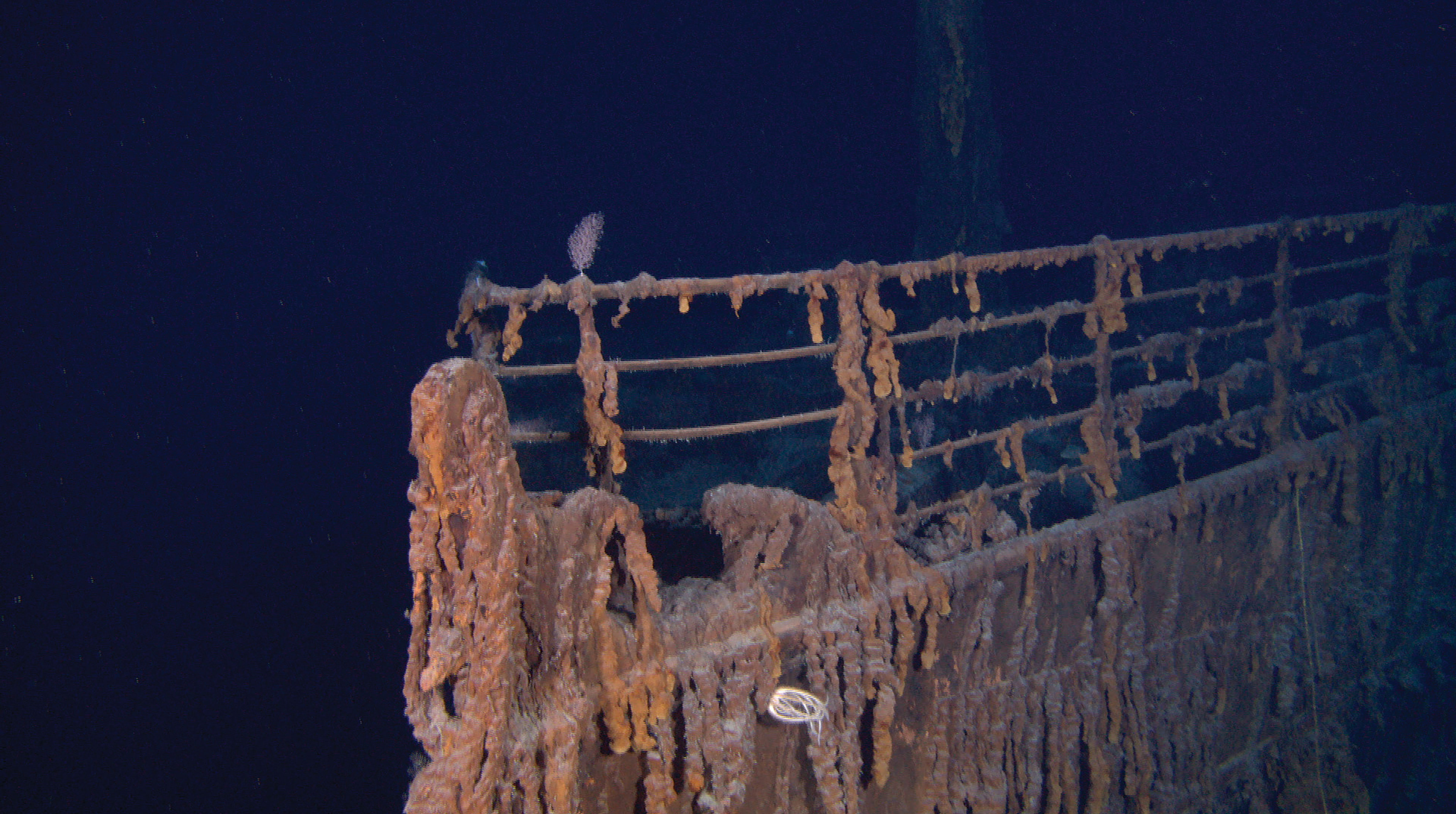 Titanic under water