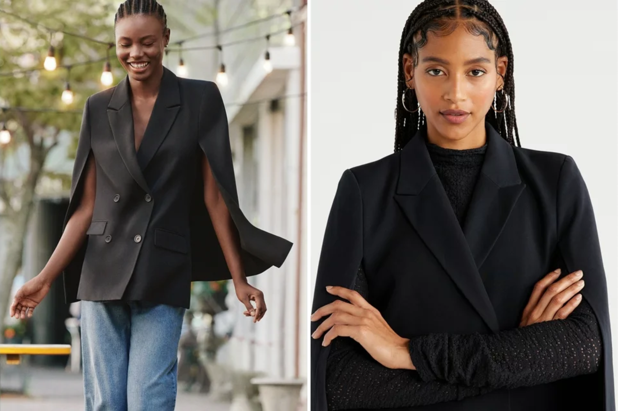Scoop Cape Blazer