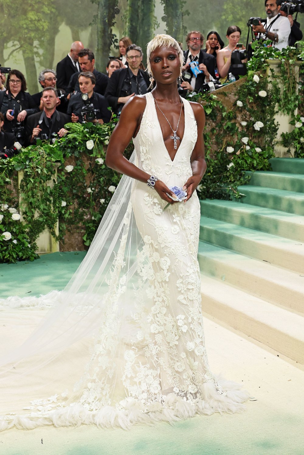 Feature Jodie Turner-Smith Debuts Striking New Blonde Look at 2024 Met Gala