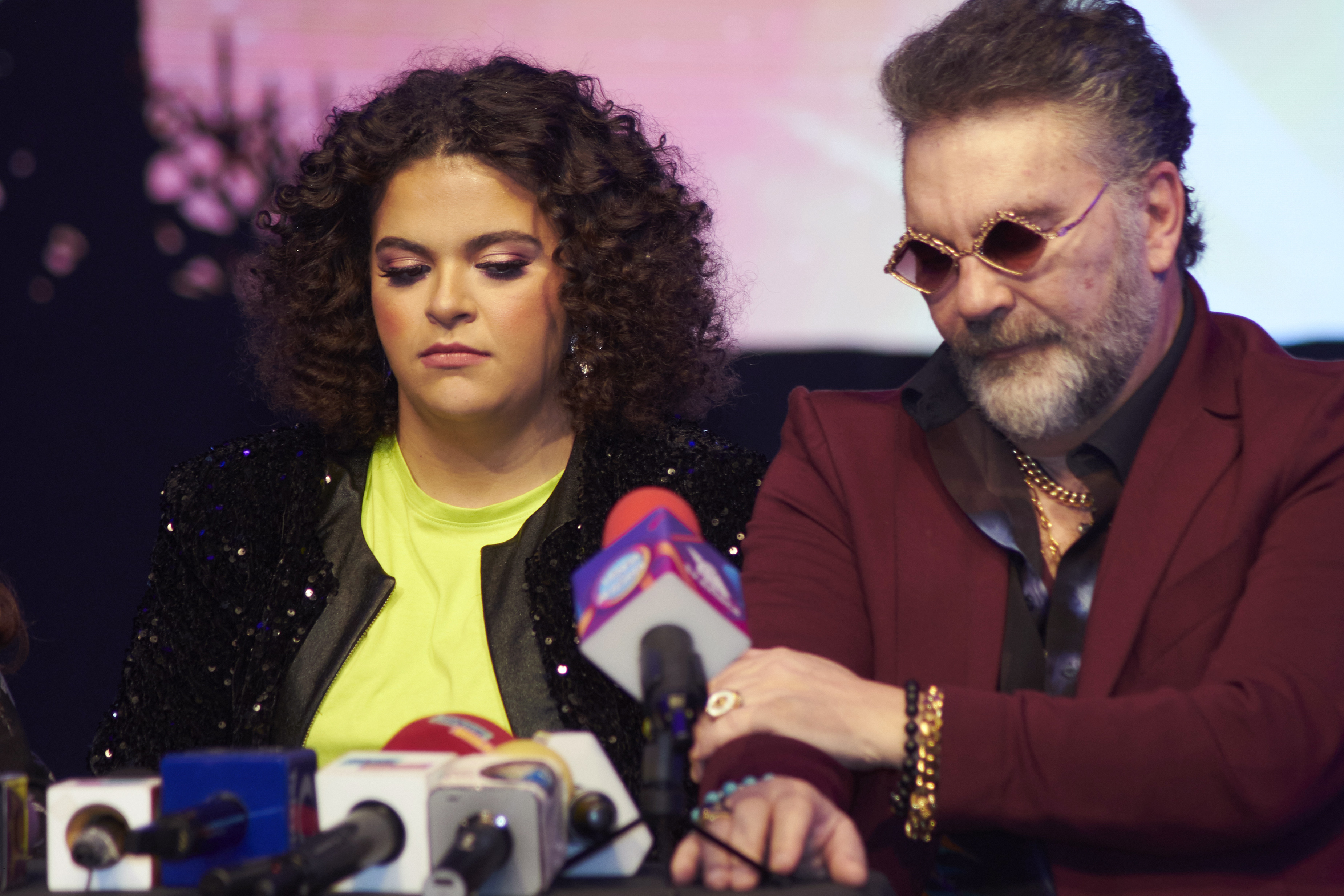 Lucerito Mijares con su papá Manuel Mijares