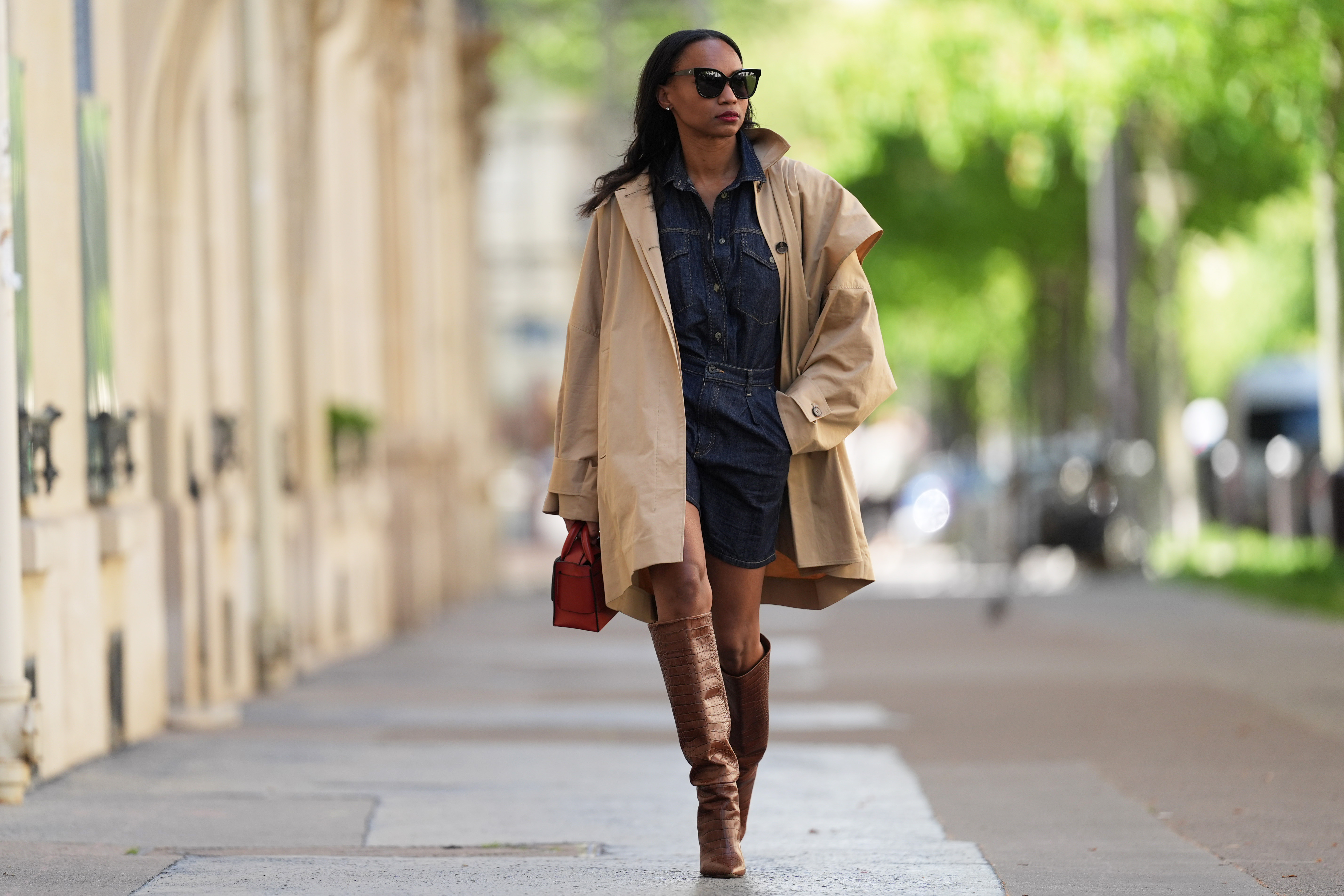 trench coat street style