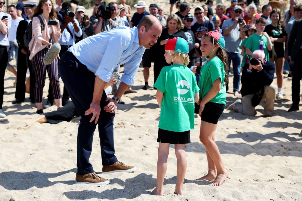 Prince William channels his inner Baywatch babe on beach day