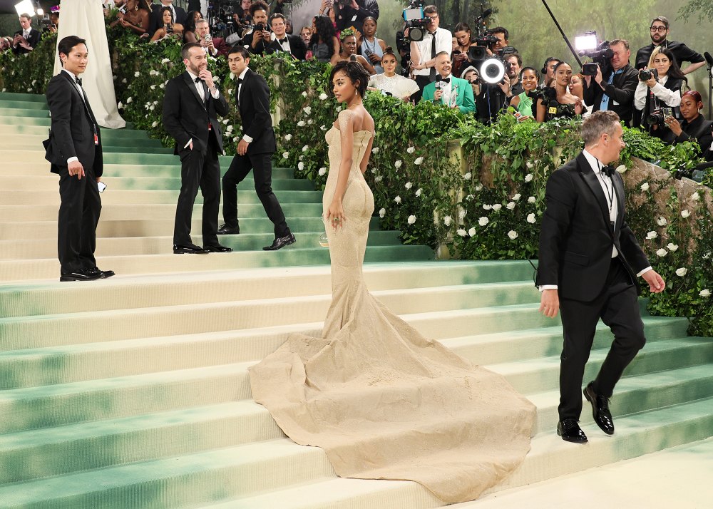 Tyla Makes Her Met Gala Debut in Figure-Hugging Balmain Gown