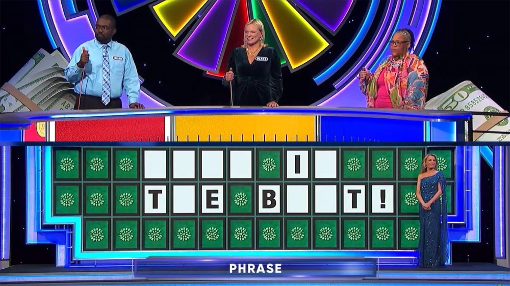 Wheel of Fortune Right in the butt
