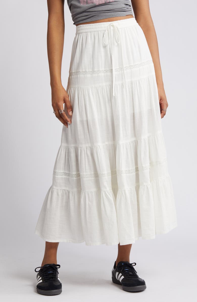 tiered maxi skirt