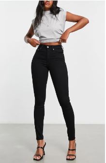 Asos Design High Waist Skinny Jeans