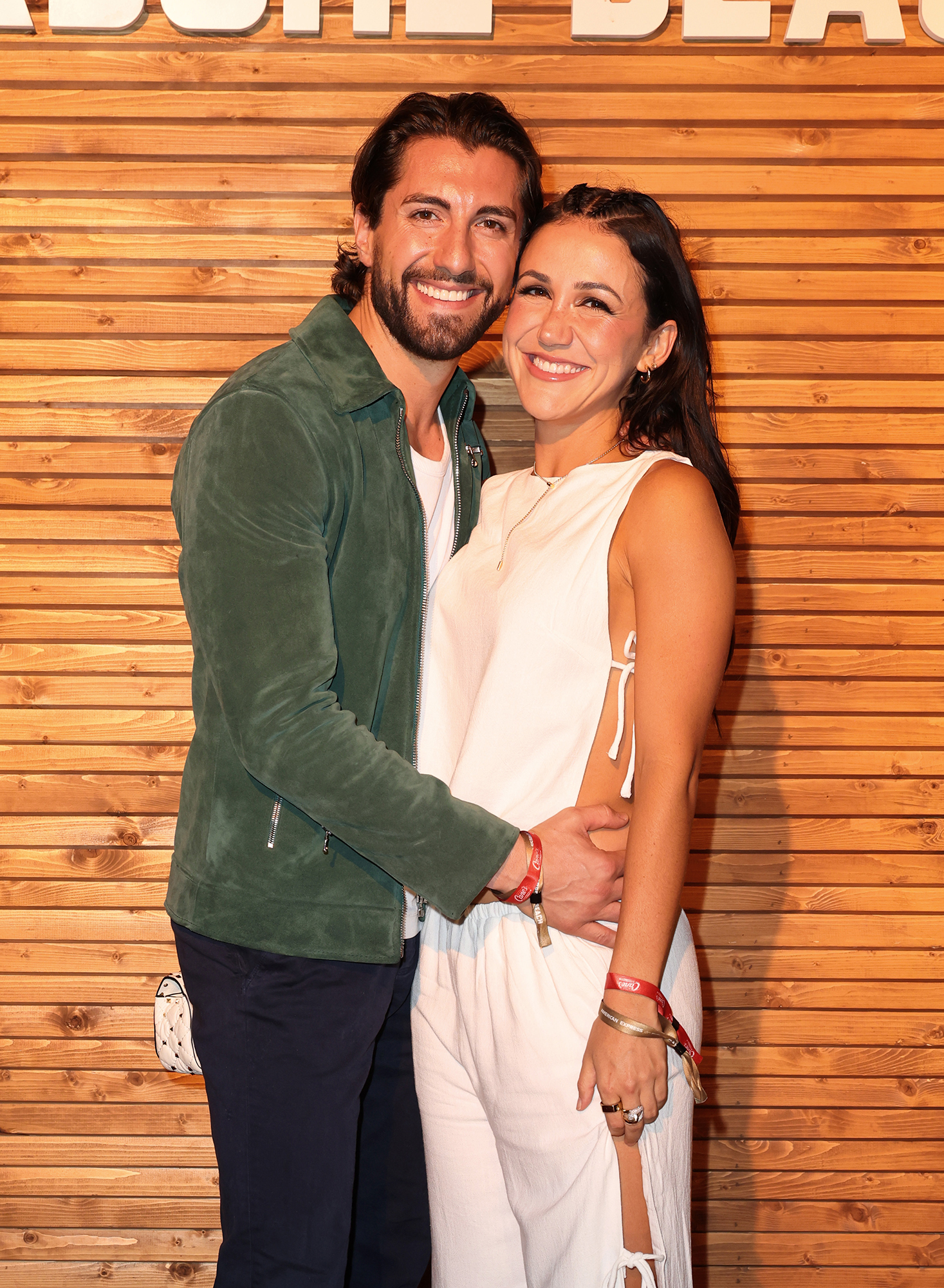 Jason Tartick and Kat Stickler in Miami on May 4, 2024.