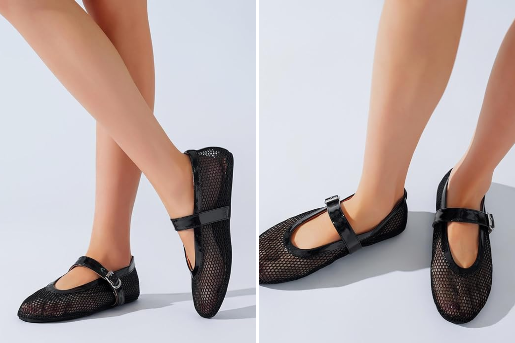 Kiwufoder Mesh Ballet Flats