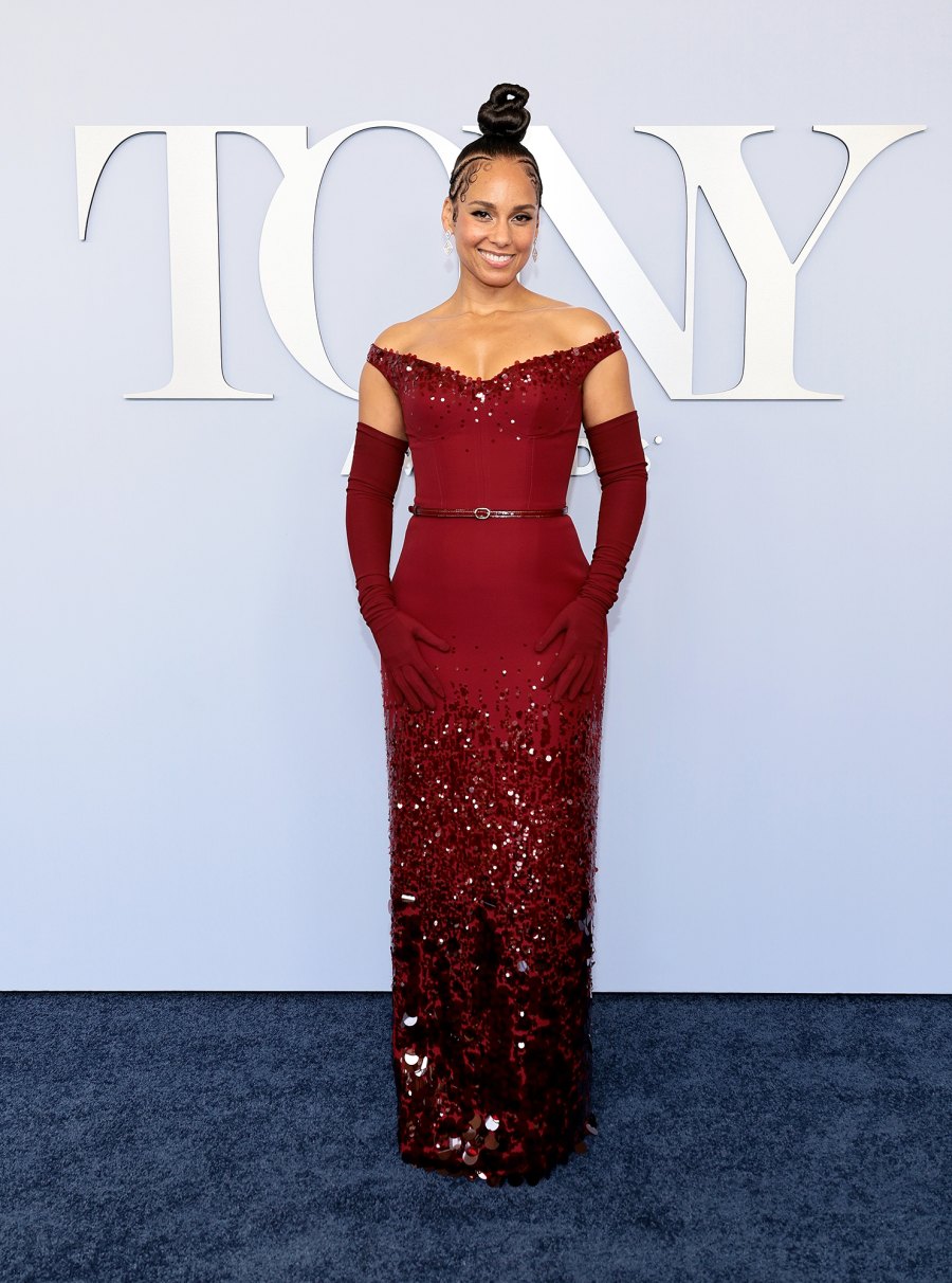 Alicia Keys on the Tony Awards red carpet