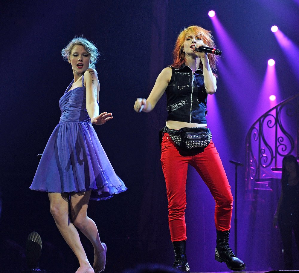 Hayley Williams Wears Purple Dress, Sharpies Lyrics on Arm for ‘Eras’ Duet as Ode to Taylor Swift