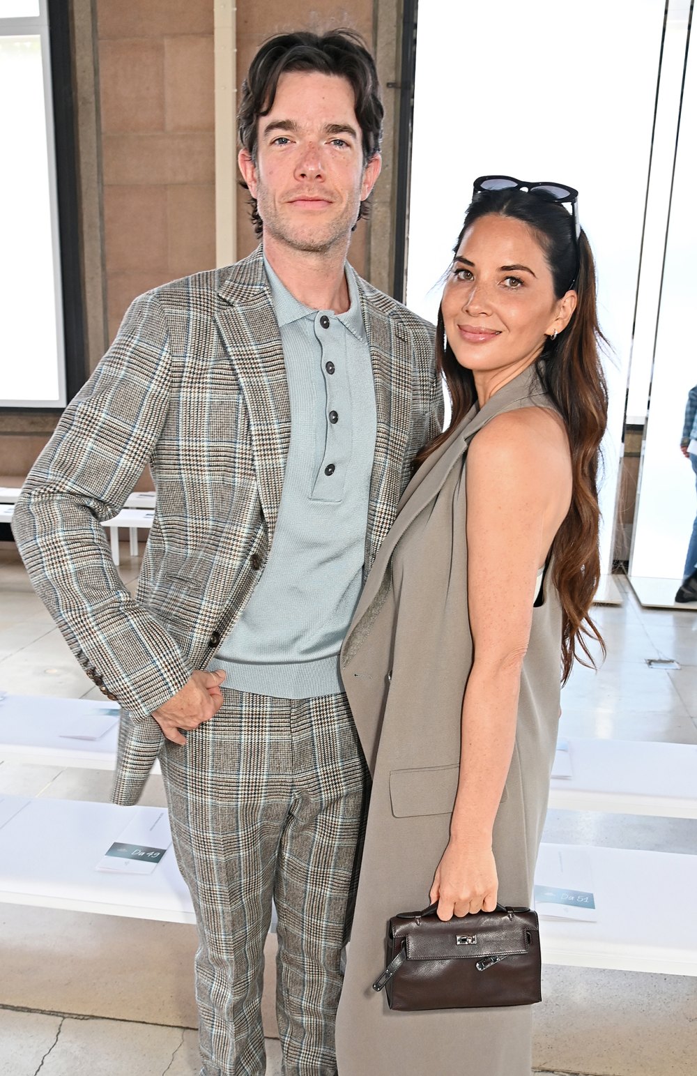 John Mulaney and Olivia Munn at Paris Fashion Week