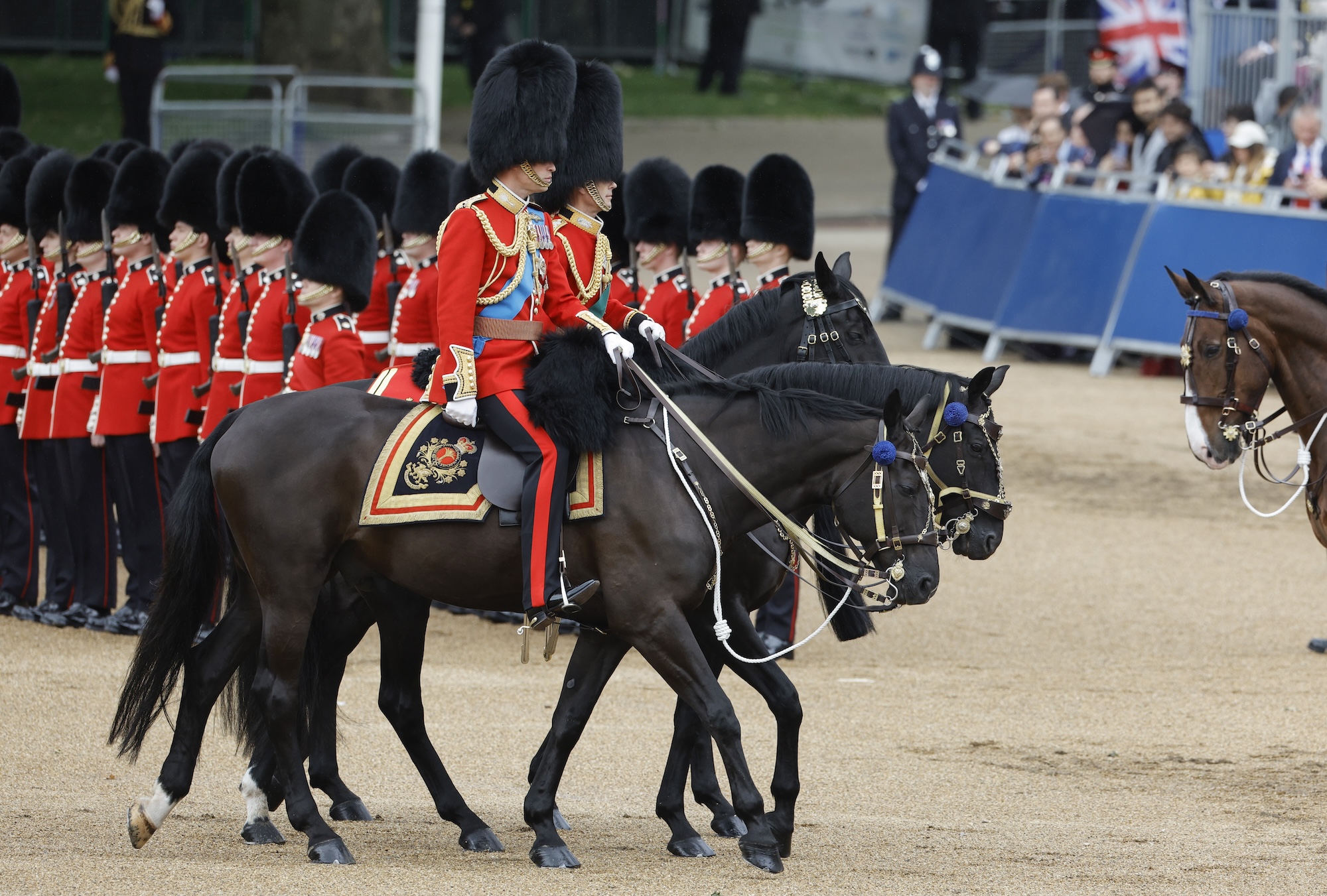 Prince William on Horseback at Trooping the Colour