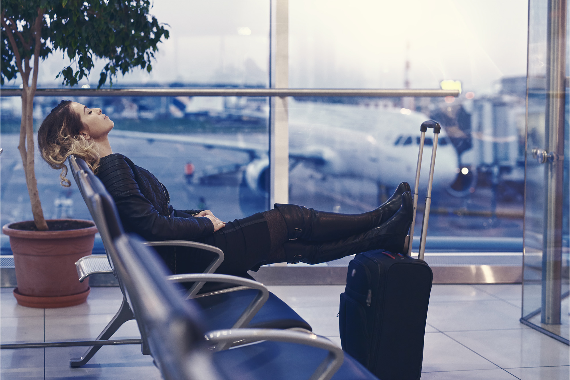 airport outfits sleep