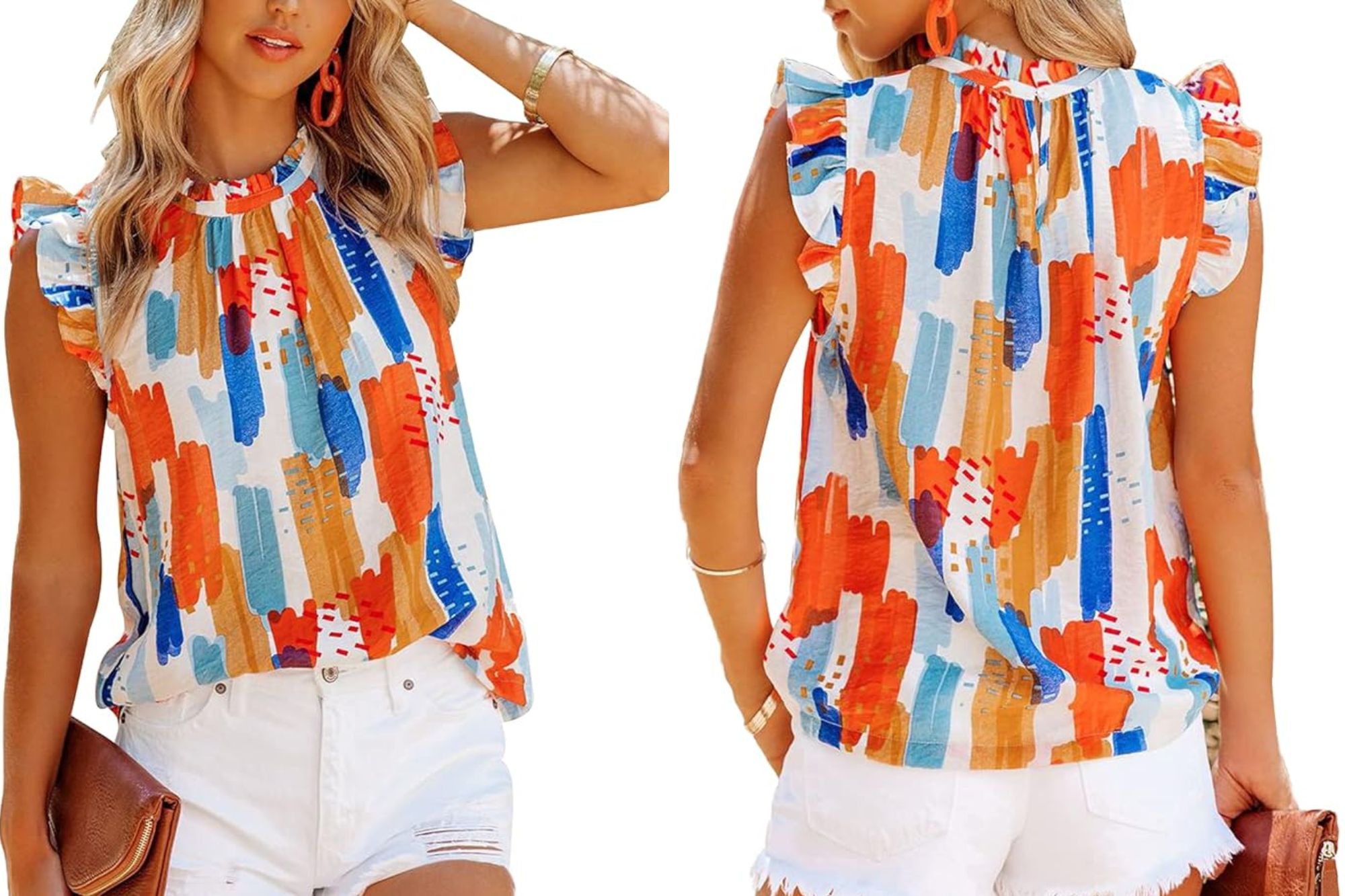 Allimy Ruffle Trim Blouse