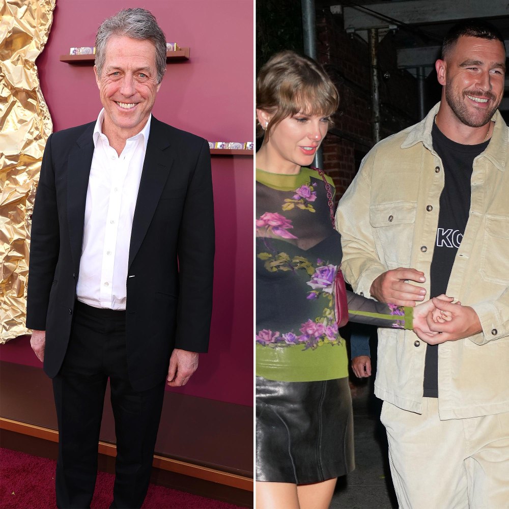 Hugh Grant Calls Travis Kelce Gigantic Praises Taylor Swifts Eras Tour