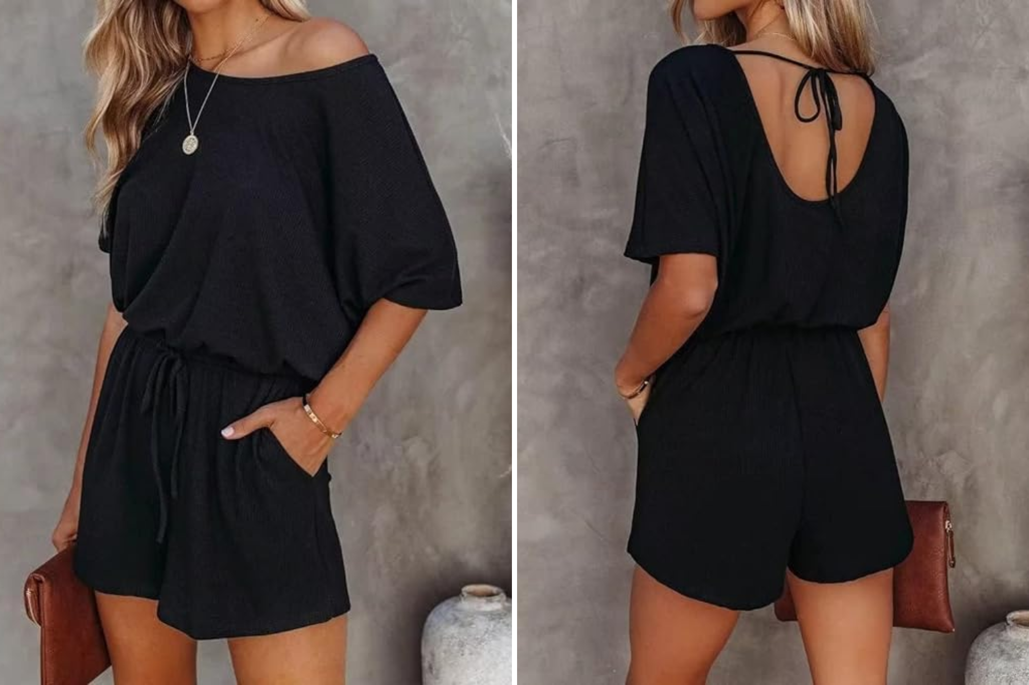 Lacozy Off the Shoulder Romper