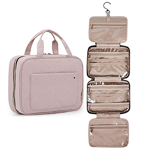 Best Hanging: BAGSMART Toiletry Bag Travel Bag with Hanging Hook