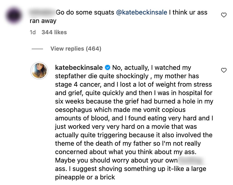 Kate Beckinsale Breaks Silence on Her 6 Week Hospital Stay Slams Trolls Criticizing Weight Loss 436 439