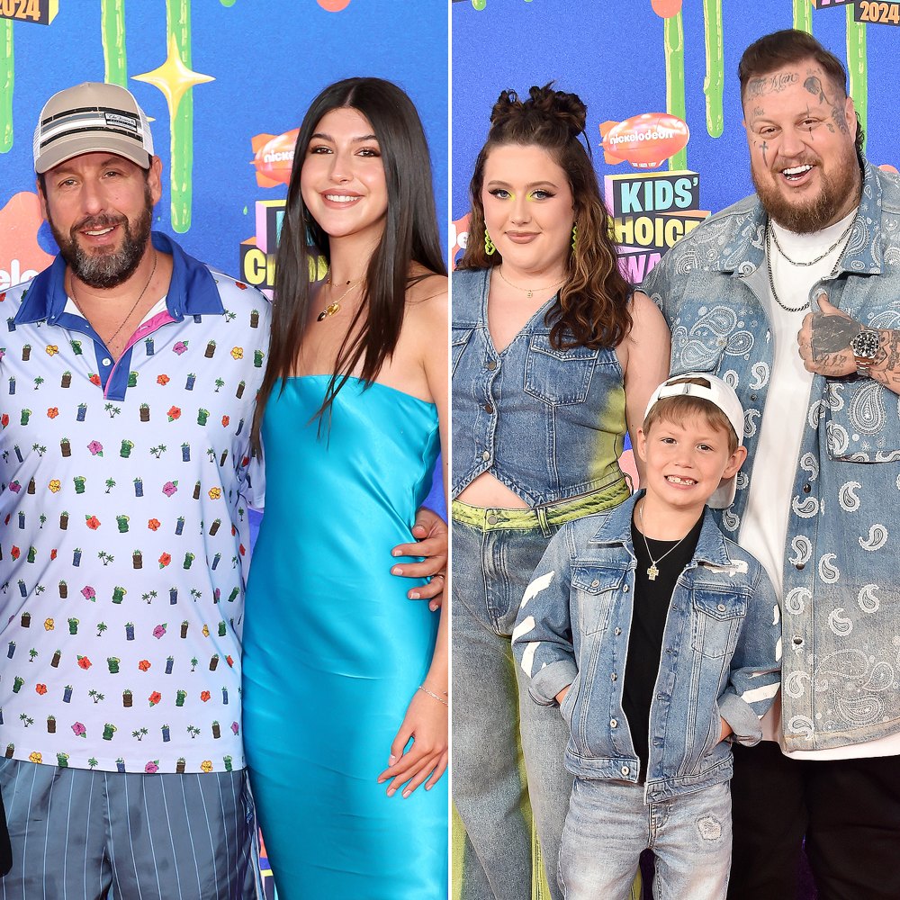 Adam Sandler, Jelly Roll and More Stars Bring Family to Kids Choice Awards 2024 Red Carpet