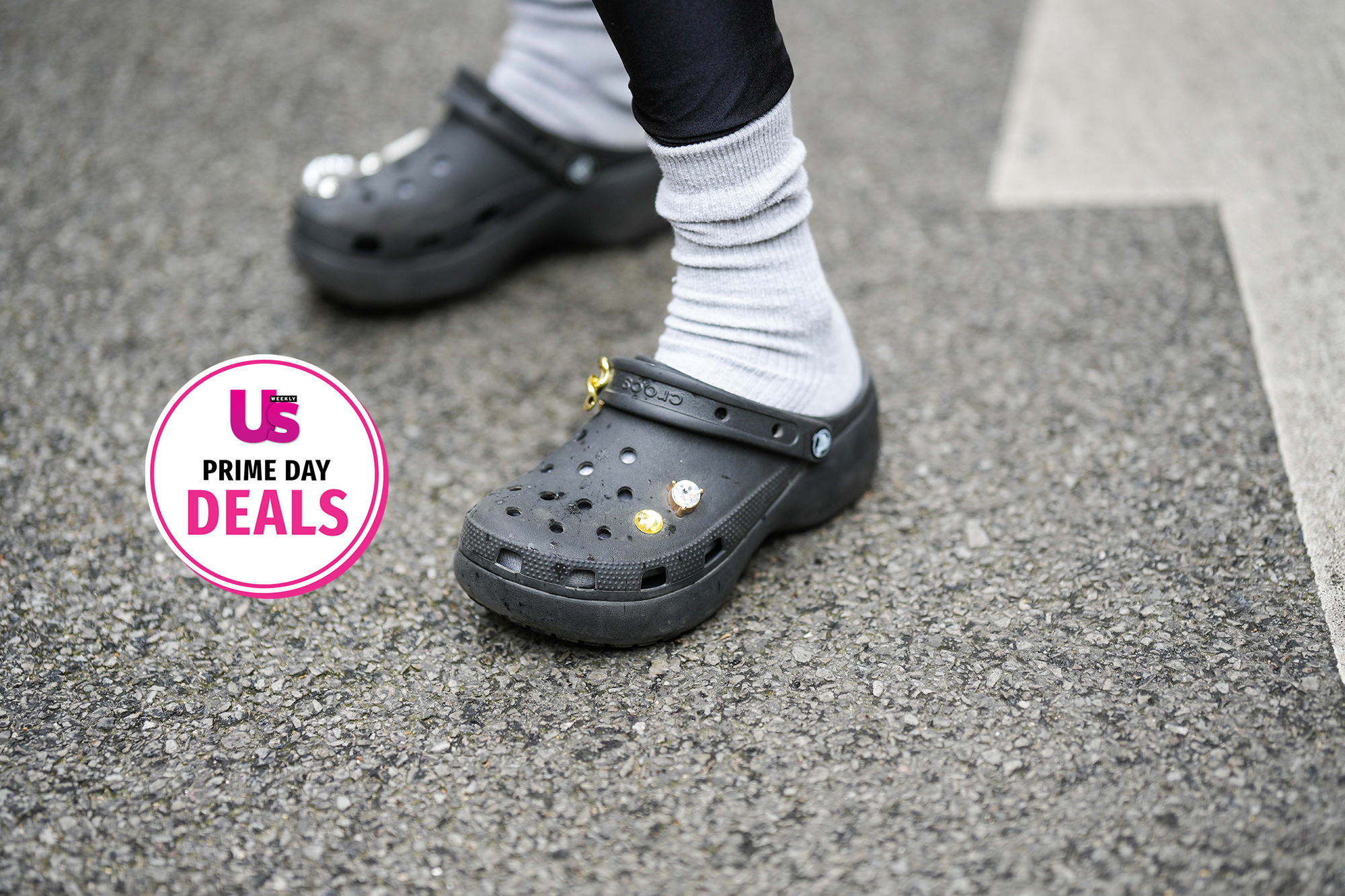 Emy Venturini in Crocs.