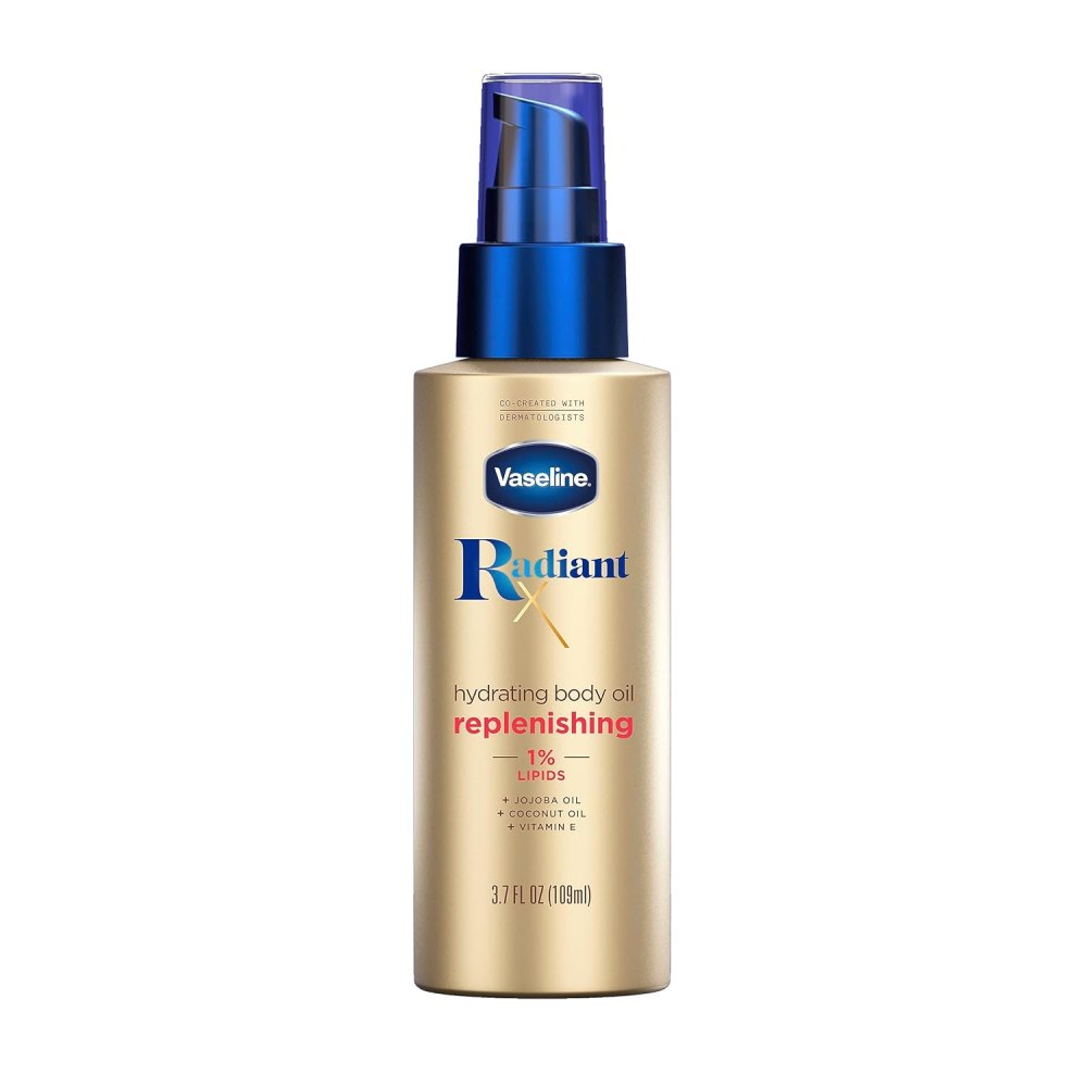 A vaseline radiant body oil