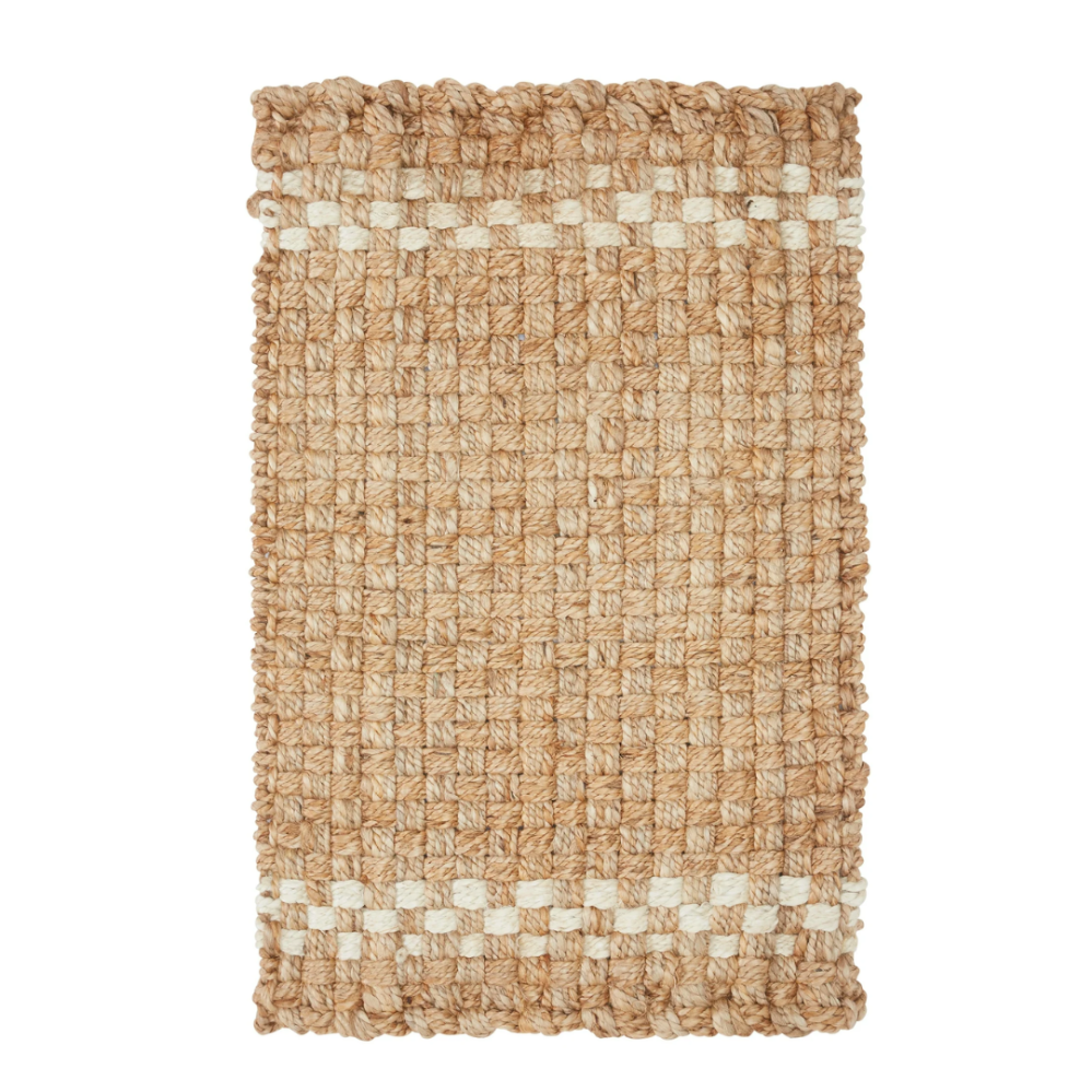 Beautiful by Drew Barrymore Handwoven Jute Outdoor Doormat 