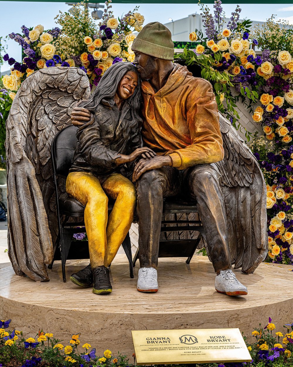 Vanessa Bryant Debuts Extra Special Statue of Late Husband Kobe and Daughter Gianna