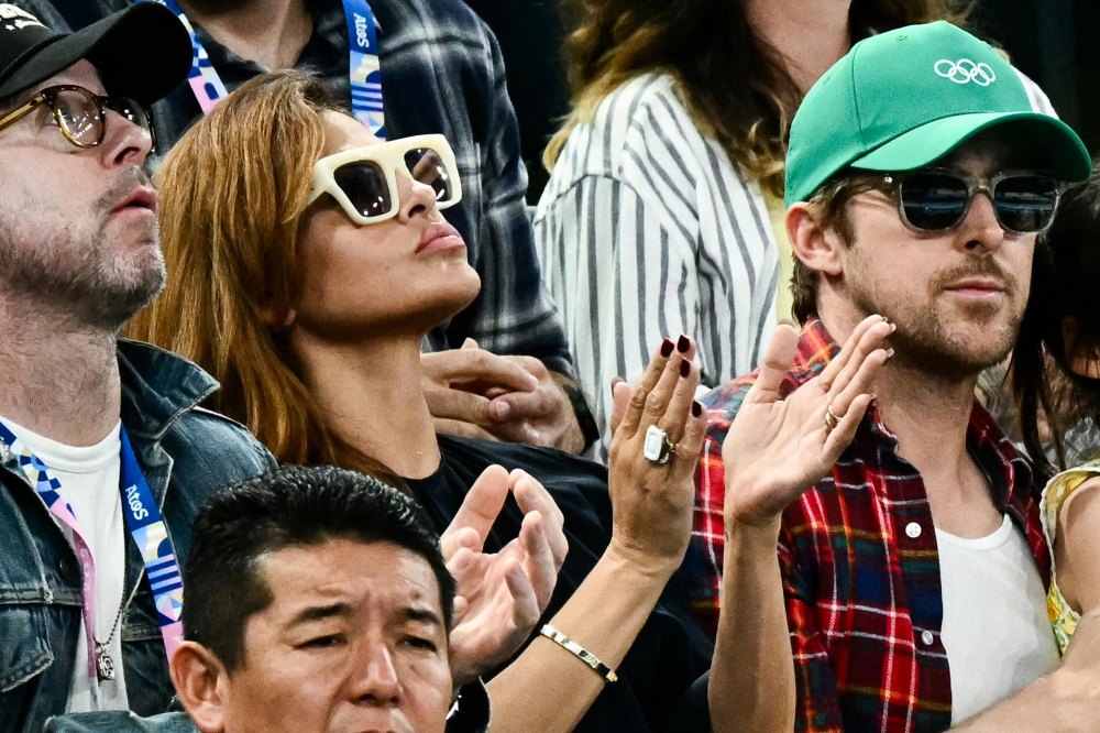 Ryan Gosling Eva Mendes Paris Olympics