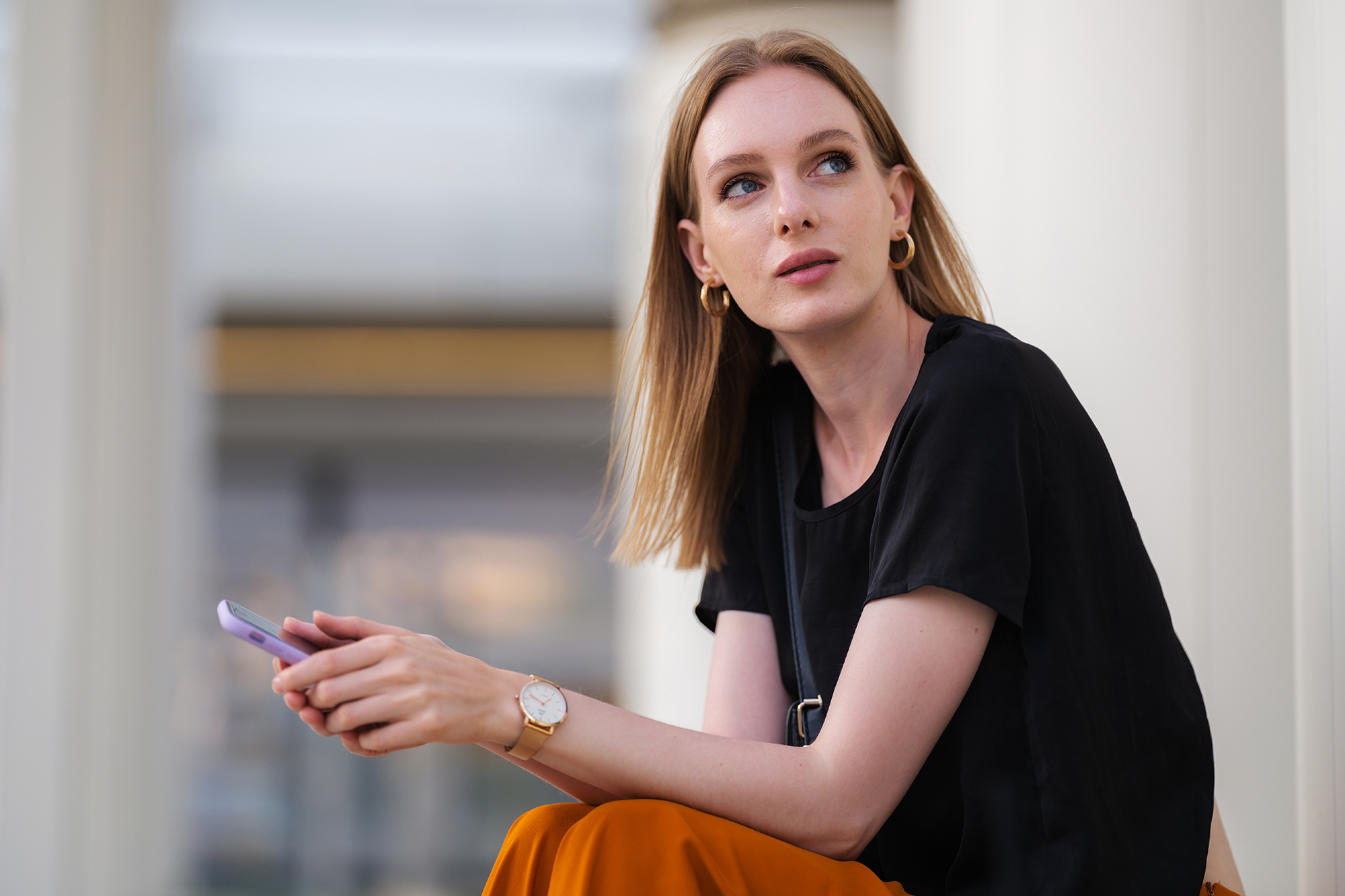 Portrait Of Young Confident Woman In City life