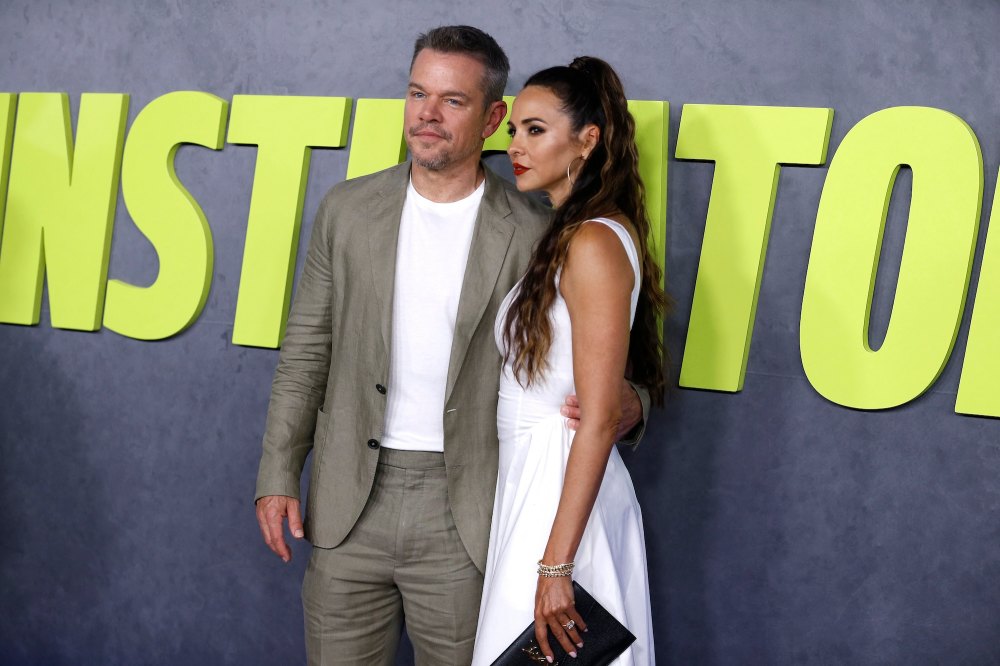 Matt Damon Joined by Wife Luciana, 4 Daughters at ‘Instigators’ Premiere